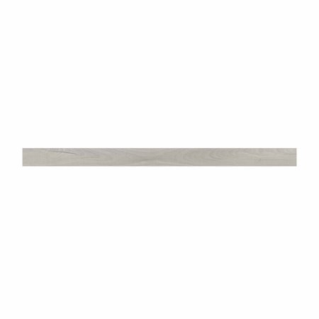 Msi Whitby White 9/16" Thick X 1" Wide X 94" Length Vinyl Quarter Round Moulding ZOR-LVT-T-0240